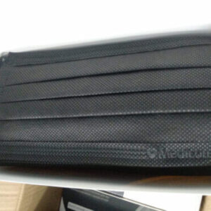 black surgical mask