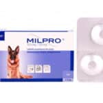 VIRBAC Milpro 12.5/125 mg for dogs (Milbemycin oxime, Praziquantel) 4 tablets