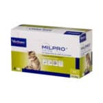 VIRBAC Milpro 4/10 mg for small cats and kittens (Milbemycin oxime, Praziquantel), 4 tablets