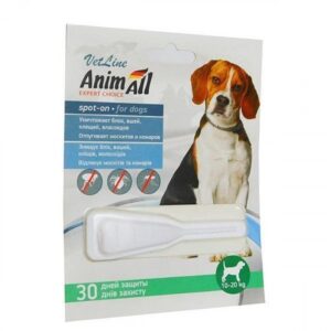 Fleas and Ticks Drops Control for dogs weighing 10-20 kg