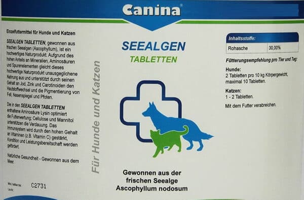 Canina Seealgen pigmentation improvement for Dogs and Cats 730 tablets - Image 2