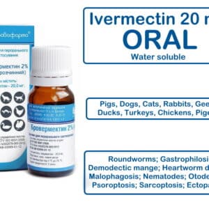 Ivermectin 20mg oral solution for sale -10ml