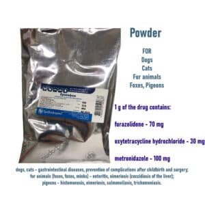 furazolidone, oxytetracycline hydrochloride, metronidazole