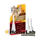 Drops on the withers Golden Defense from parasites for cats weighing up to 4 kg, 0.5 m