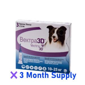 Topical Solution for Dogs Vectra 3D 21-55 lbs gold