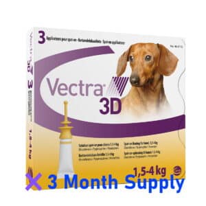 Topical Solution for Dogs Vectra 3D 5-10 lbs gold