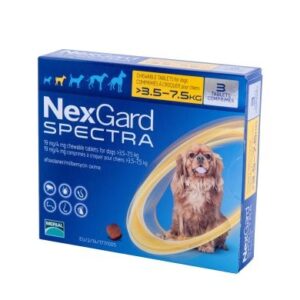 NexGard Spectra Chewable tabletsfleas and ticks Small Dogs 3.5-7.5 kg