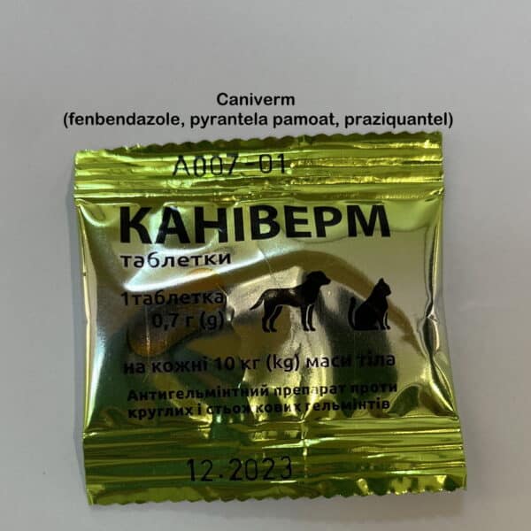 CANIVER Dewormer  for Dogs and Cats 0.7 g - 10 tablets - Image 2