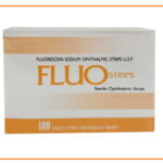 Test strips with fluorescein low molecular weight FluoStrips, ophthalmic