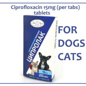 ciprofloxacin 15 mg for dogs and cats