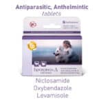 niclosamide, oxibendazole, levamisole hydrochloride