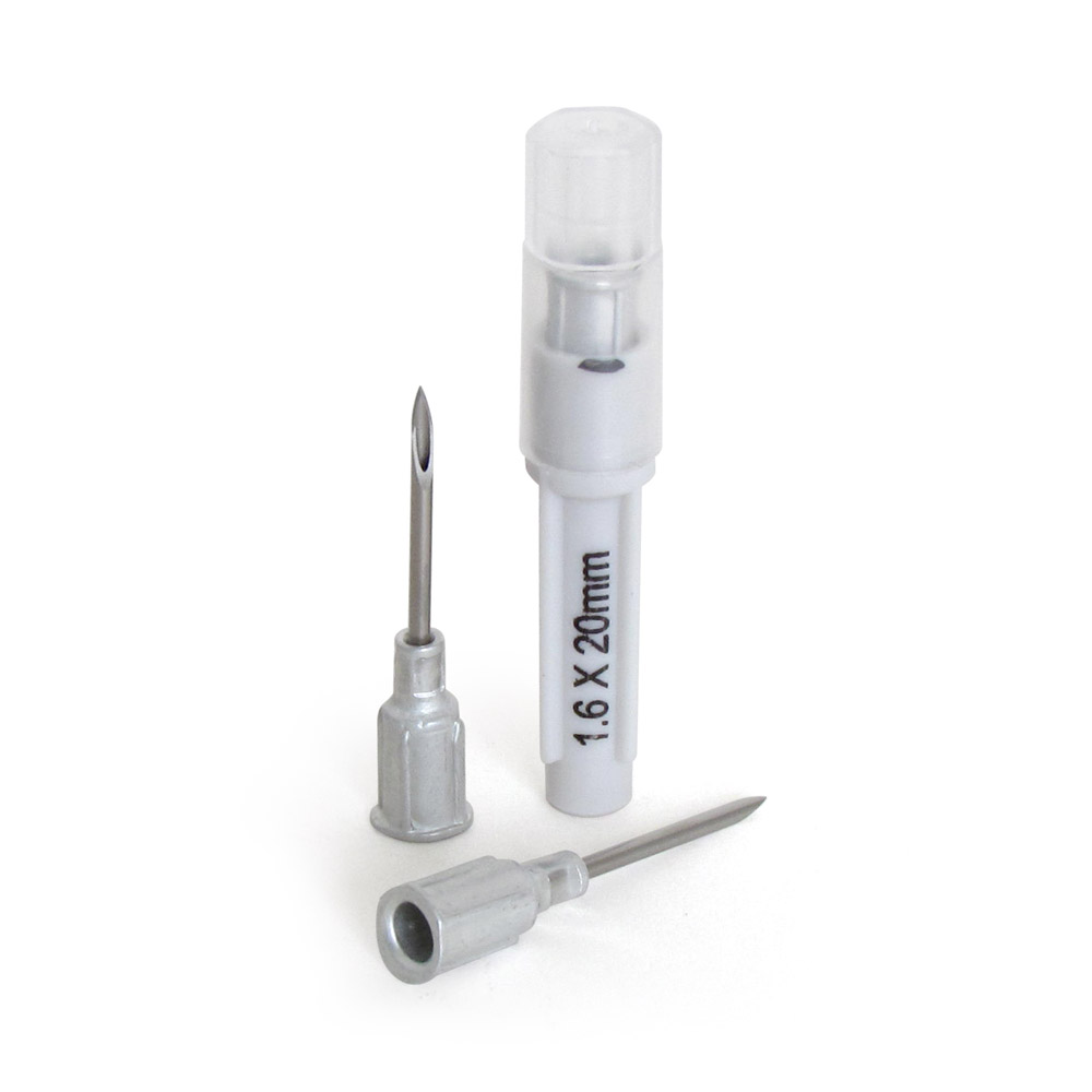 Disposable needle with aluminum cannula 16G × 3/4, 1.6 × 20 mm 100 pcs Disposable needle with aluminum cannula 16G × 3/4, 1.6 × 20 mm 100 pcs