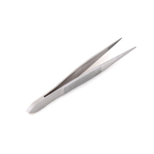 Anatomical tweezers for livestock 8 cm, r.ch. 8x0.6 mm