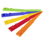 Marking plastic tape for the top