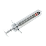 Syringe veterinary metal with a slider of 100 ml