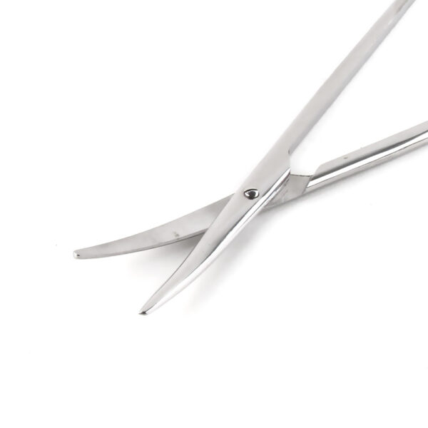 Scissors with narrow rounded blades vertically bent 17.5 cm - Image 2