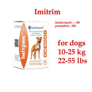 imidacloprid permethrin for dogs 10-25