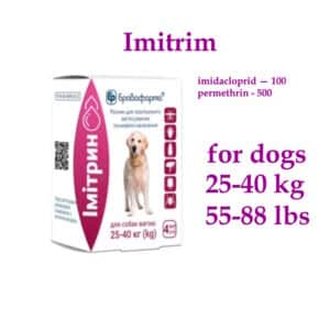 imidacloprid permethrin for dogs 25-40